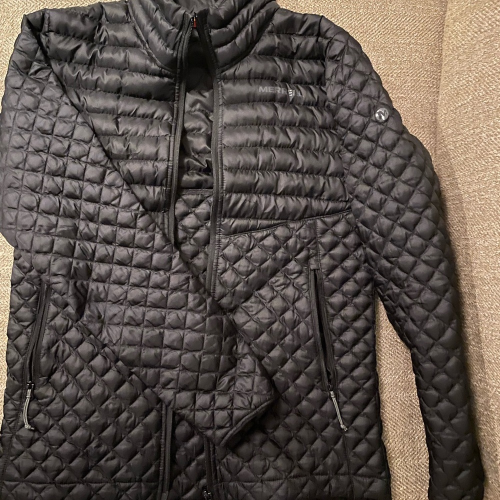 Merrell black puffer zip up